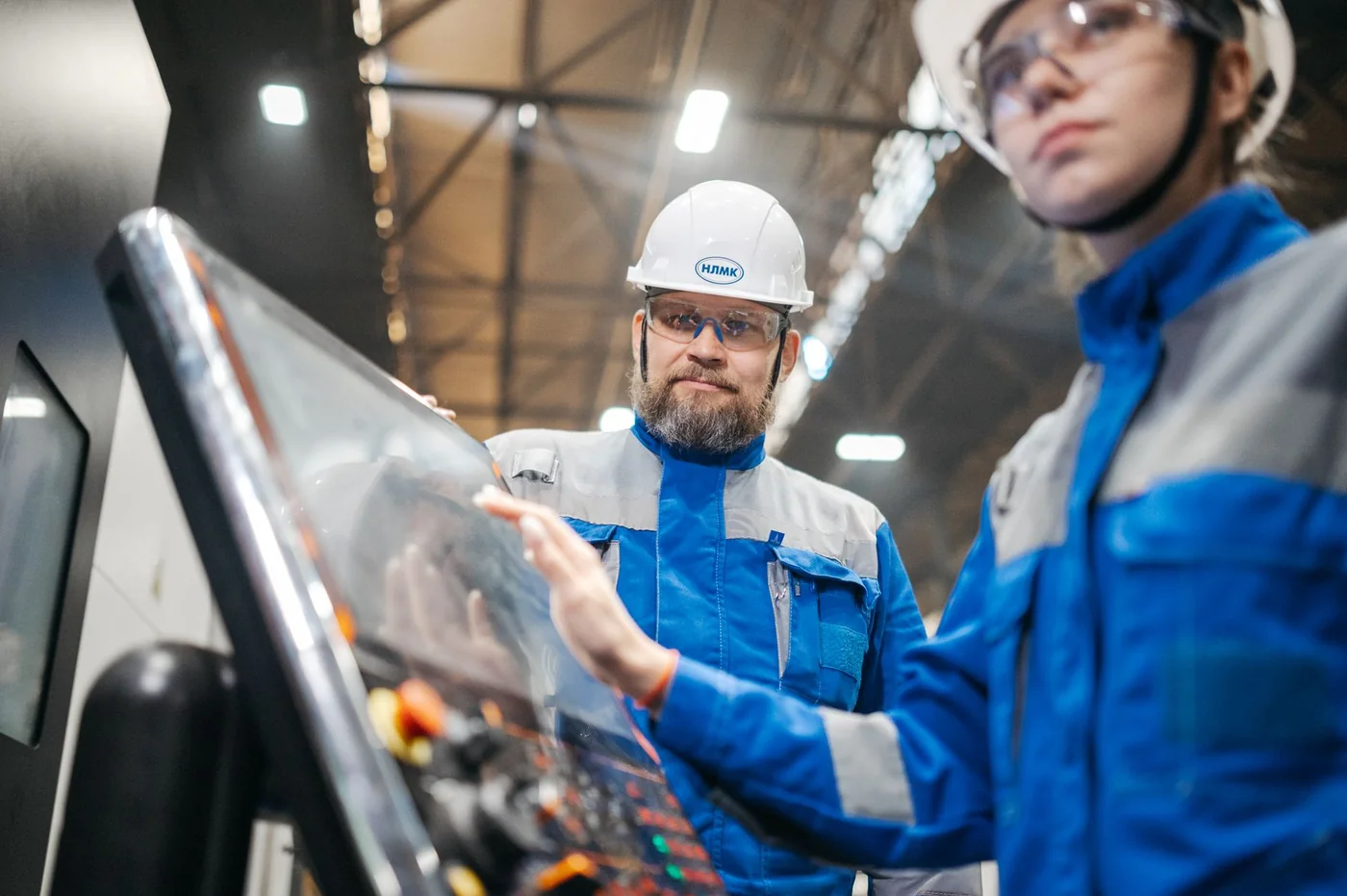 Industrial manufacturing facility and production equipment.